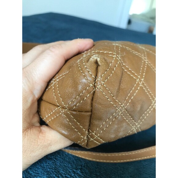 Marc Jacobs collection quilted single flap shoulder bag in brown made in Italy - Picture 11 of 12